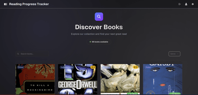 Reading Progress Tracker Frontend